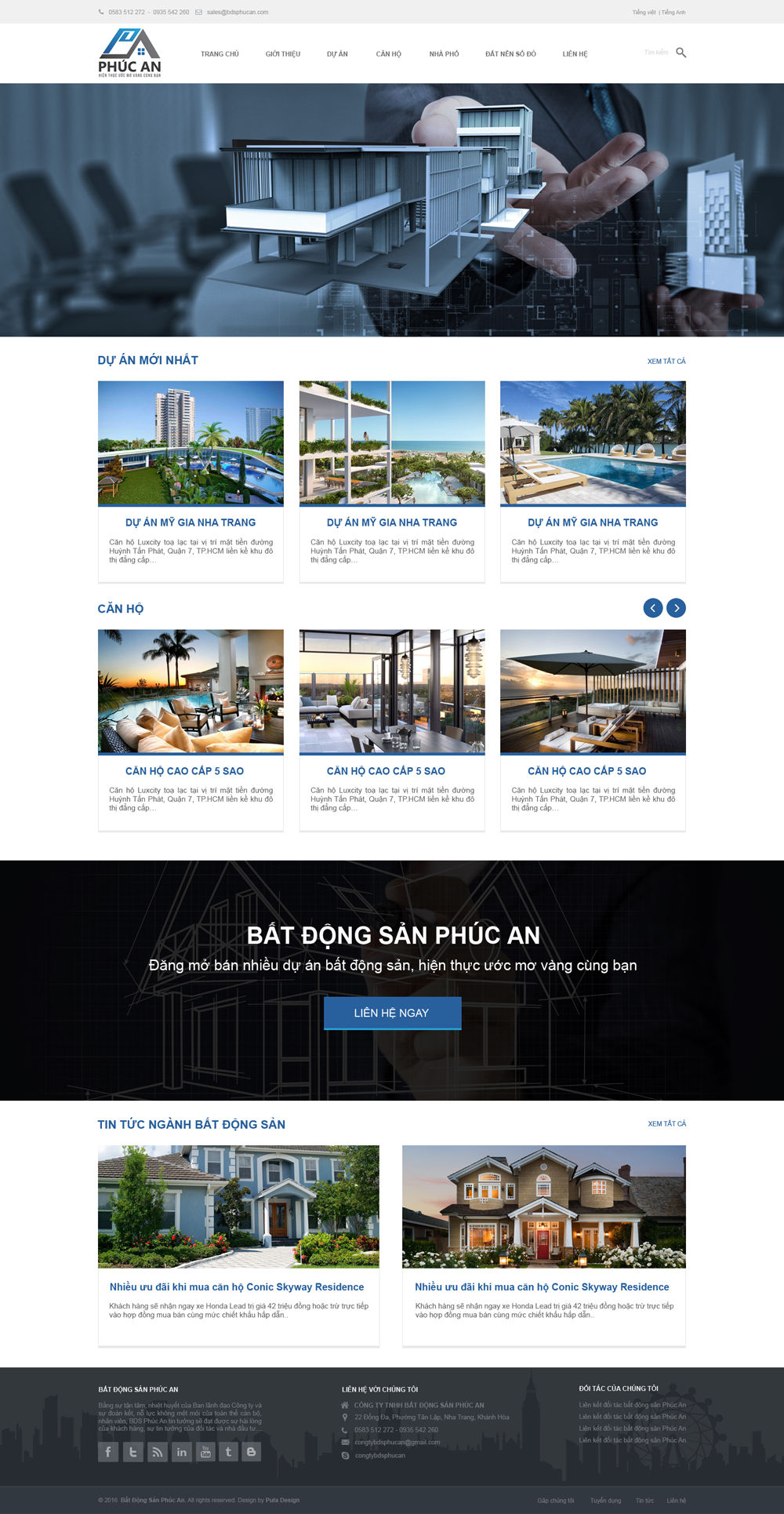 Dự án thiết kế web nha trang