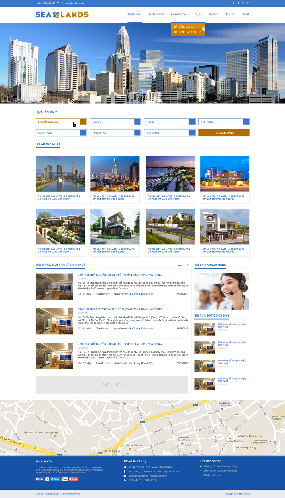 Dự án thiết kế web nha trang
