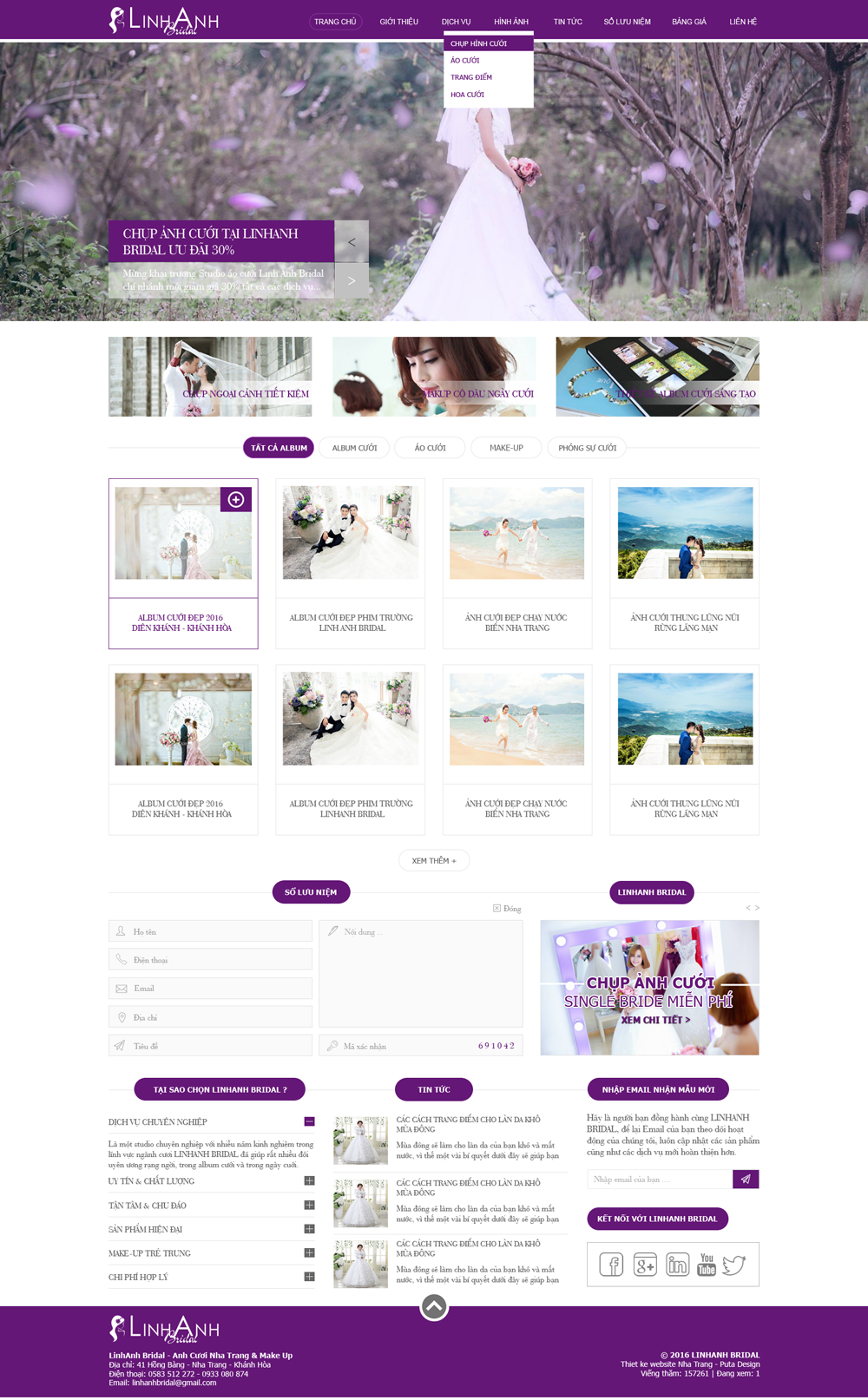 Dự án thiết kế web nha trang