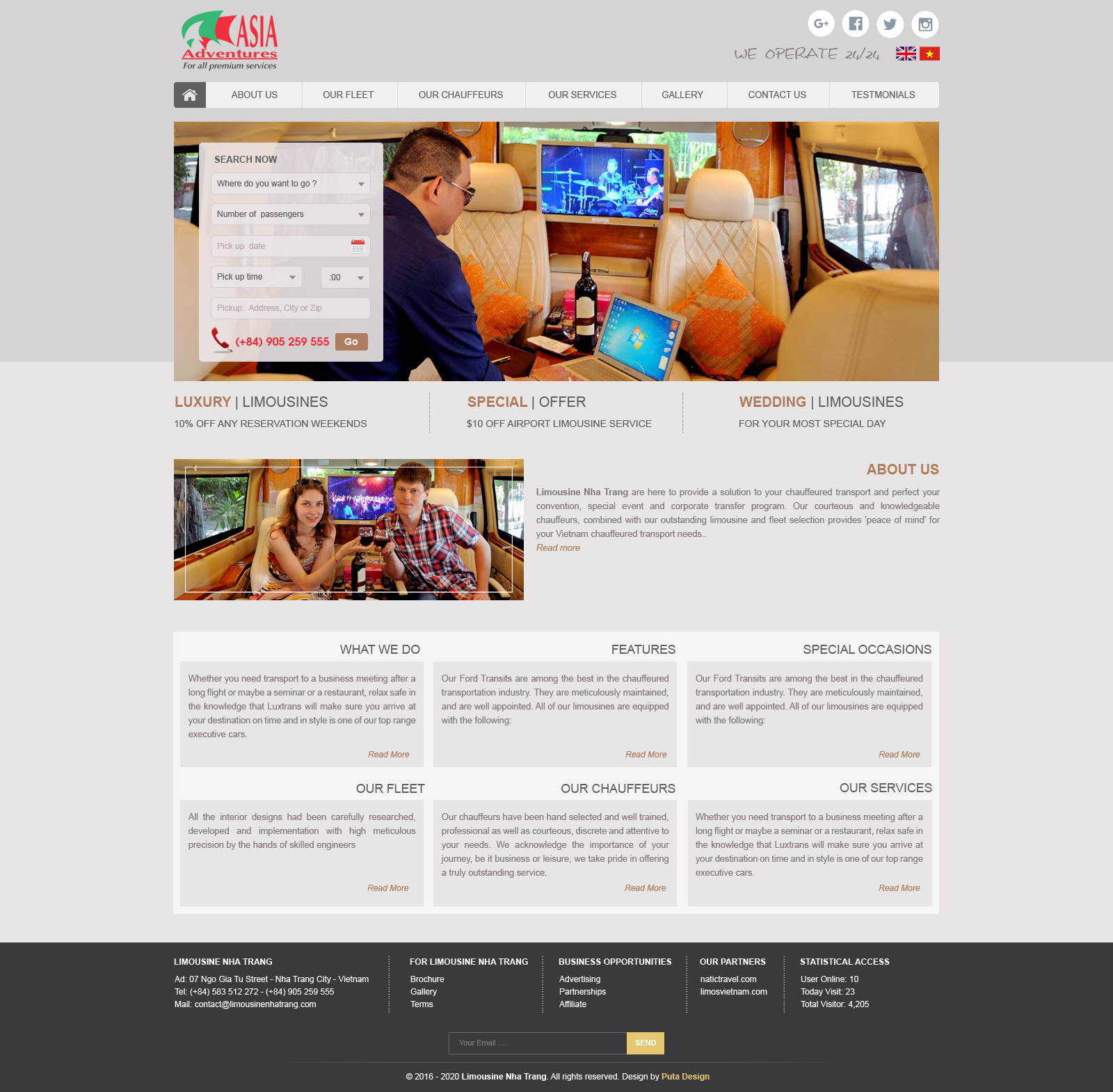 Dự án thiết kế web nha trang
