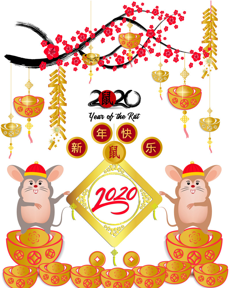 [2020] Free Download Bộ Vector Chuột (Mouse) Xuân Canh Tý | PutaDesign