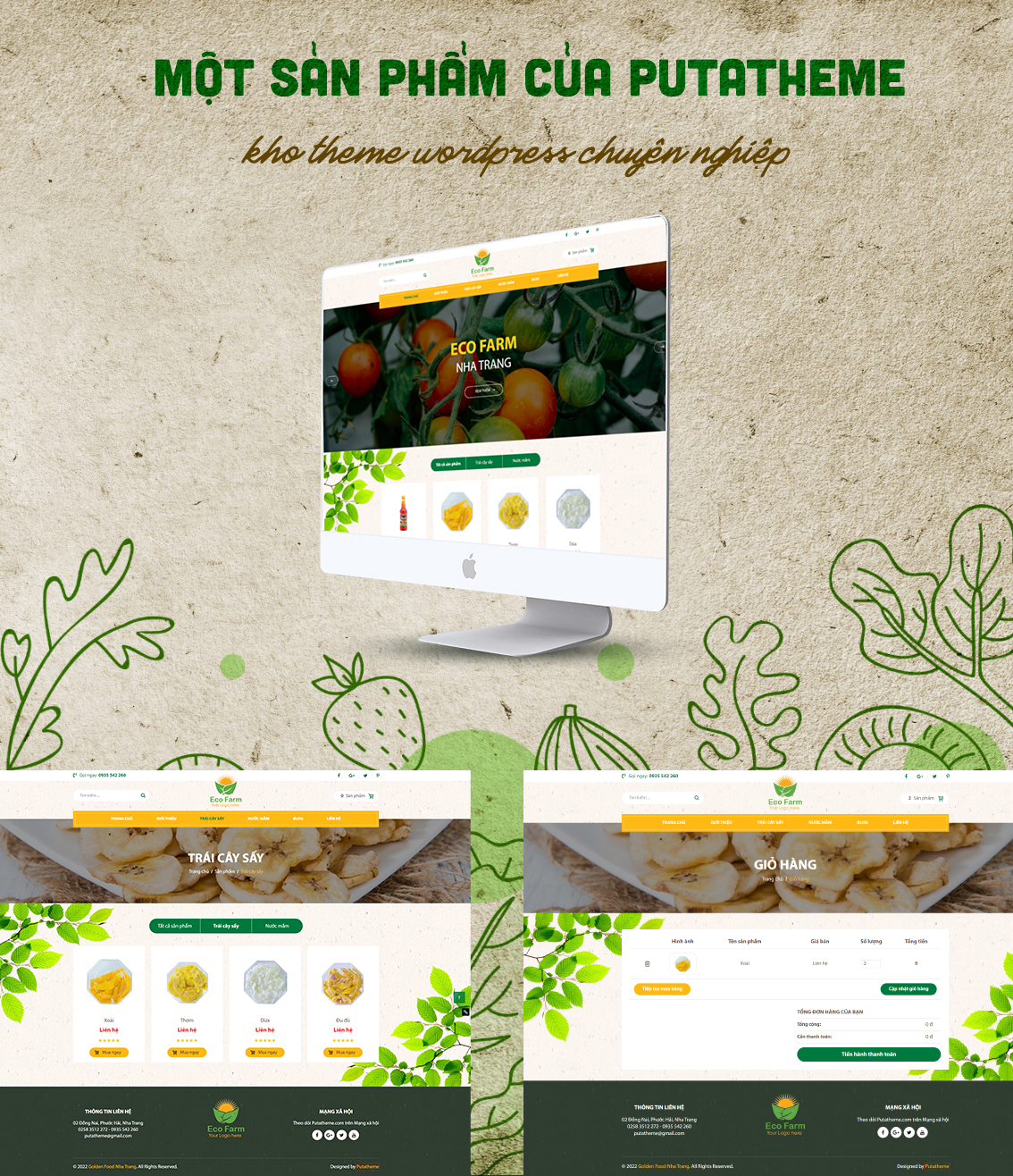 Puta Theme Eco Farm | Mẫu Theme WordPress Nông Nghiệp Giá Rẻ 2022